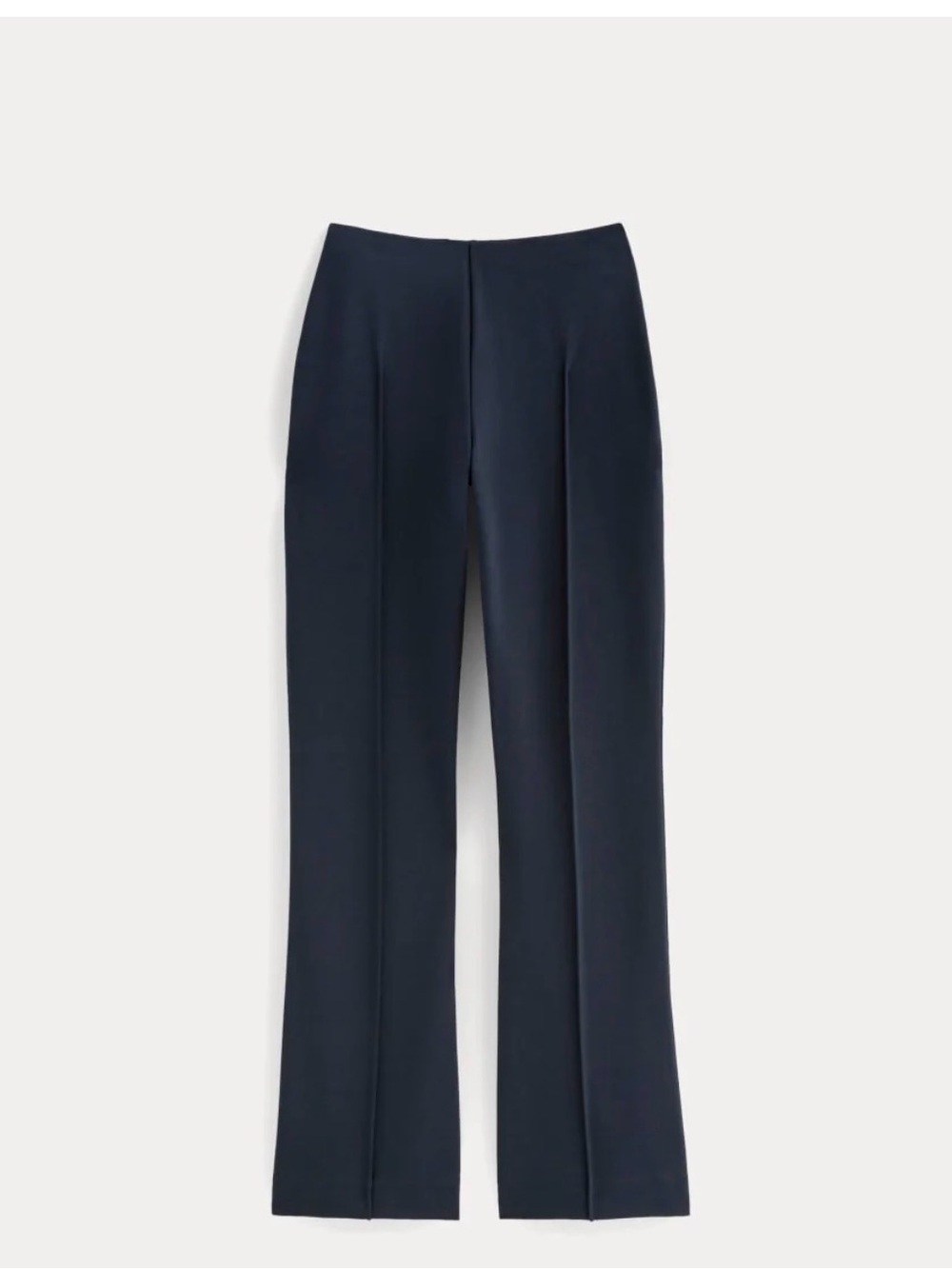 Everlane Black Crop Flare High-Waist Trousers